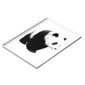 Schwarz/Weiß Panda Notizblock (Linke Seite)