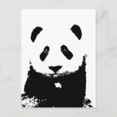 Schwarz/Weiß Panda Postkarte (Vorderseite)