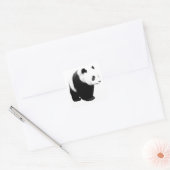 Schwarz/Weiß Panda Quadratischer Aufkleber (Umschlag)