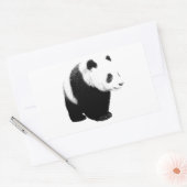 Schwarz/Weiß Panda Rechteckiger Aufkleber (Umschlag)