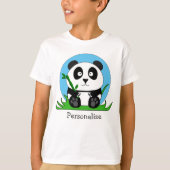 Schwarz-Weiß-Panda T-Shirt (Vorderseite)