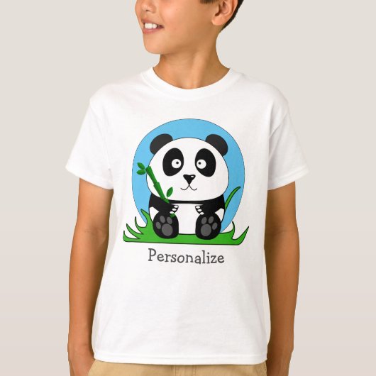 Schwarz-Weiß-Panda T-Shirt (Vorderseite)