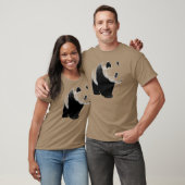 Schwarz/Weiß Panda T-Shirt (Unisex)