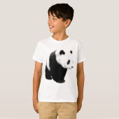 Schwarz/Weiß Panda T-Shirt (Vorne ganz)