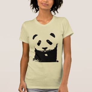 Schwarz/Weiß Panda T-Shirt
