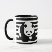 Schwarz-Weiß-Panda und Streifen Tasse (Links)