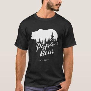 Schwarz-Weiß-Papaya-Bär Personalisiert T-Shirt