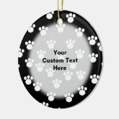 Schwarz-Weiß-Papier-Druckmuster Keramikornament (Links)