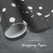 Schwarz-Weiß-Papier für den Außenbereich Geschenkpapier