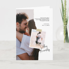 Schwarz-Weiß-Papier Hochzeitsfeier Karte