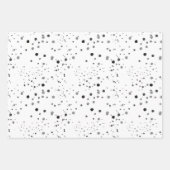 Schwarz-Weiß-Papierblatt-Set Nr. 2 Geschenkpapier Set (Vorderseite 2)