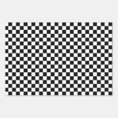 Schwarz-Weiß-Papierblätter Geschenkpapier Set (Vorderseite 3)