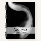 Schwarz-Weiß Paprika vegetarisches Rezept Notizblock (Vorderseite)