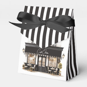Schwarz & Weiß Paris Café Geburtstag Geschenkschachtel