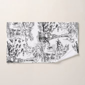 Schwarz-Weiß-Paris-Eiffelturm-Badetuch-Set Badhandtuch Set (Handtuch)