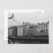 Schwarz-Weiß-Paris Postkarte (Vorne/Hinten)