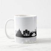 Schwarz-Weiß-Paris-Skyline Kaffeetasse (Links)