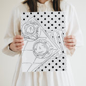 Schwarz-Weiß-Pariser Bistro Hallway Poster