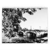 Schwarz-Weiß-Pariser Wohngestaltung Kalender (Titelbild)