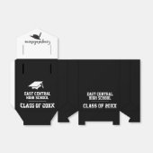 Schwarz-Weiß-Partei für den Schulabschluss Geschenkschachtel (Ungefaltet)