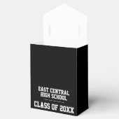 Schwarz-Weiß-Partei für den Schulabschluss Geschenkschachtel (Geöffnet)