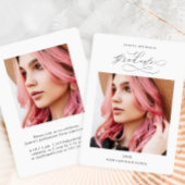 Schwarz-Weiß-Partei mit zwei Fotos Einladung