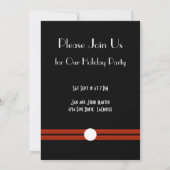 Schwarz-Weiß-Party Einladung (Rückseite)