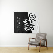 Schwarz-Weiß-Party, Hintergrund des Fotos Wandteppich (Beispiel (Horizontal))