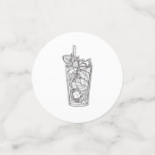 Schwarz-Weiß-Party Konfetti (Klein Vorderseite)