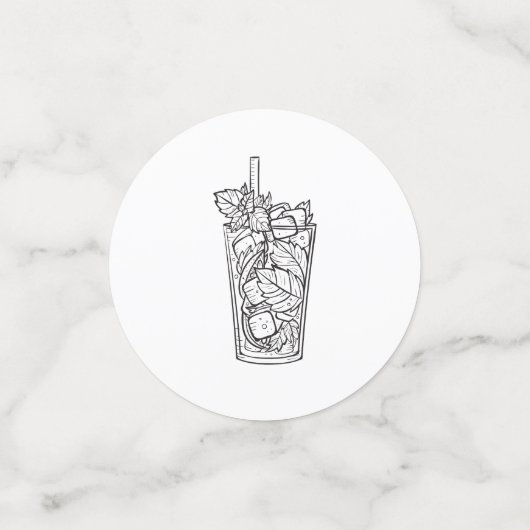 Schwarz-Weiß-Party Konfetti (Klein Vorderseite)