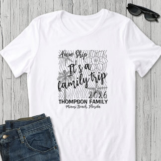 Schwarz-Weiß passende Familienferien T-Shirt