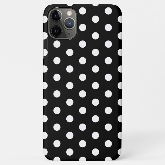 Schwarz-Weiß-Pastel-Polka-Dot Case-Mate iPhone Hülle (Rückseite)