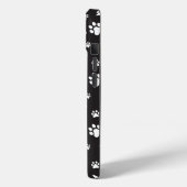 Schwarz-Weiß-Pastellmuster Case-Mate iPhone Hülle (Rückseite / Links)