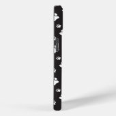 Schwarz-Weiß-Pastellmuster Case-Mate iPhone Hülle (Rückseite / Rechts)