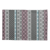 Schwarz-Weiß-Patchwork-Spitze Kissenbezug (Rückseite)