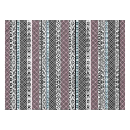 Schwarz-Weiß-Patchwork-Spitze Tischdecke (Vorderseite (Horizontal))