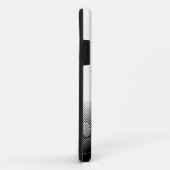 Schwarz-Weiß-Paws-Hintergrund Case-Mate iPhone Hülle (Hinten/Rechts)