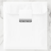 Schwarz-Weiß-Paws-Hintergrund Quadratischer Aufkleber (Tasche)