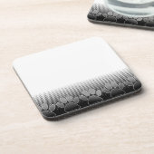 Schwarz-Weiß-Paws-Hintergrund Untersetzer (Linke Seite)