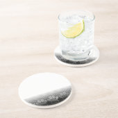 Schwarz-Weiß-Paws-Hintergrund Untersetzer (Seite)