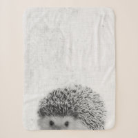 Schwarz-Weiß-Peekaboo-Igel-Minimalist-Nursery