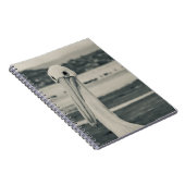 Schwarz-Weiß-Pelican-Foto Notizblock (Rechte Seite)