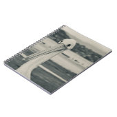 Schwarz-Weiß-Pelican-Foto Notizblock (Linke Seite)