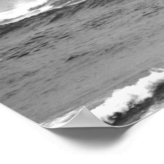 Schwarz-Weiß-Pelikan fliegen über dem Ozean 16x20 Poster (Ecke)