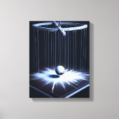 Schwarz-Weiß-Pendel-Stretchkanvas drucken Leinwanddruck (Vorderseite)