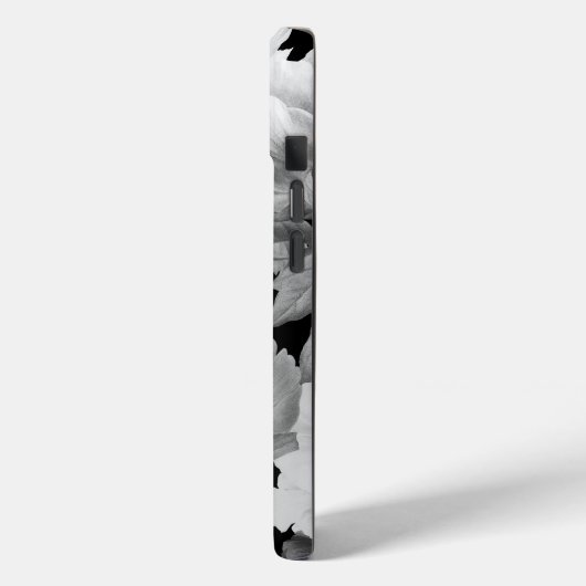 Schwarz-Weiß-Peongram Case-Mate iPhone Hülle (Rückseite / Links)