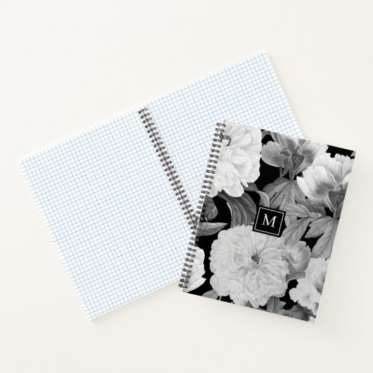 Schwarz-Weiß-Peongram Notizblock (Innenseite)