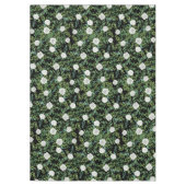 Schwarz-Weiß-Peony-Rose Tischdecke (Vorderseite)