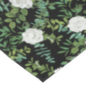 Schwarz-Weiß-Peony-Rose Tischdecke (Schrägansicht)