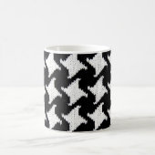 Schwarz-Weiß-Pepita Kaffeetasse (Mittel)